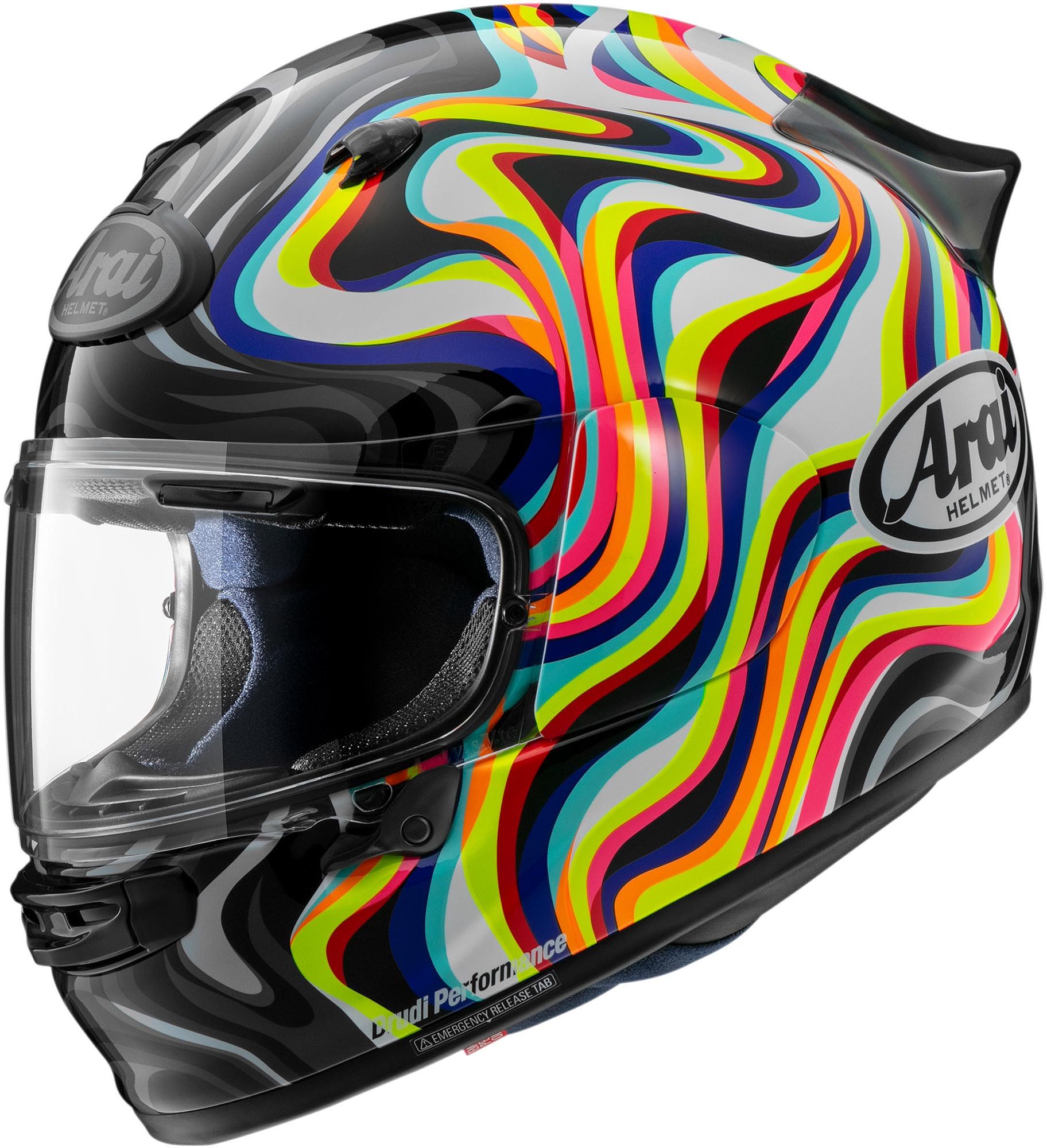 Arai Motorradhelm Quantic Swirl Helm, Vorbereitet Für Kommunikationssystem,pinlockscheibe Enthalten