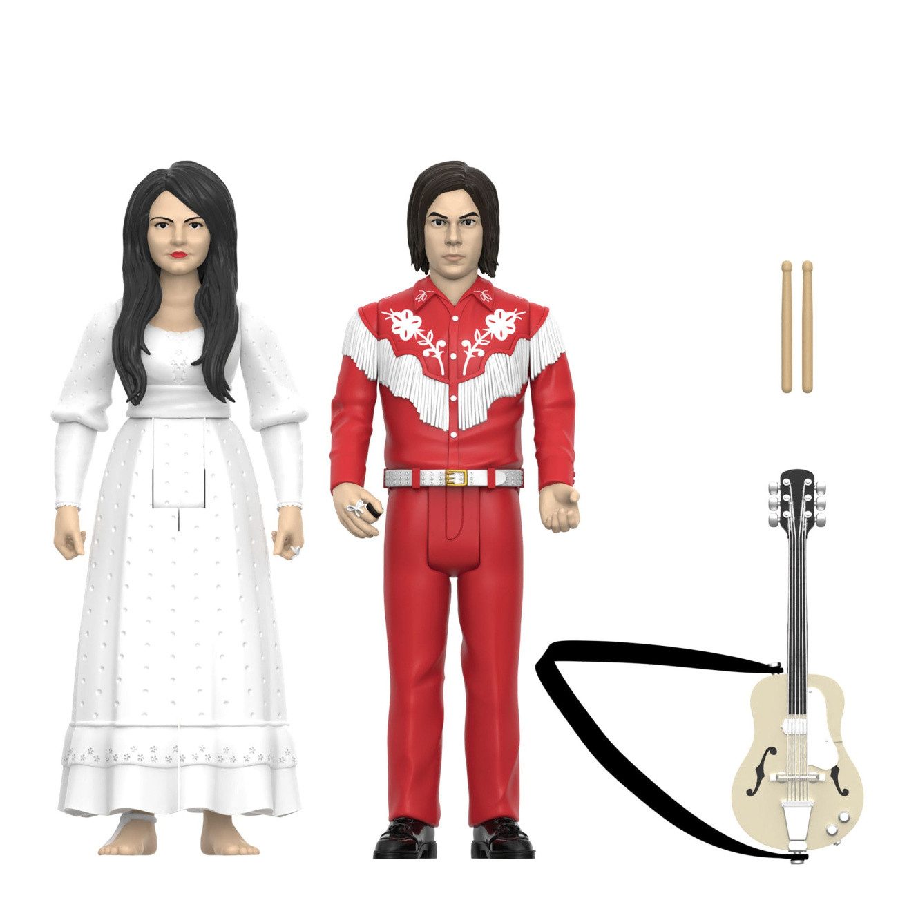 Super7 Actionfigur The White Stripes ReAction Actionfiguren 2er-Pack Wave 02 The White St