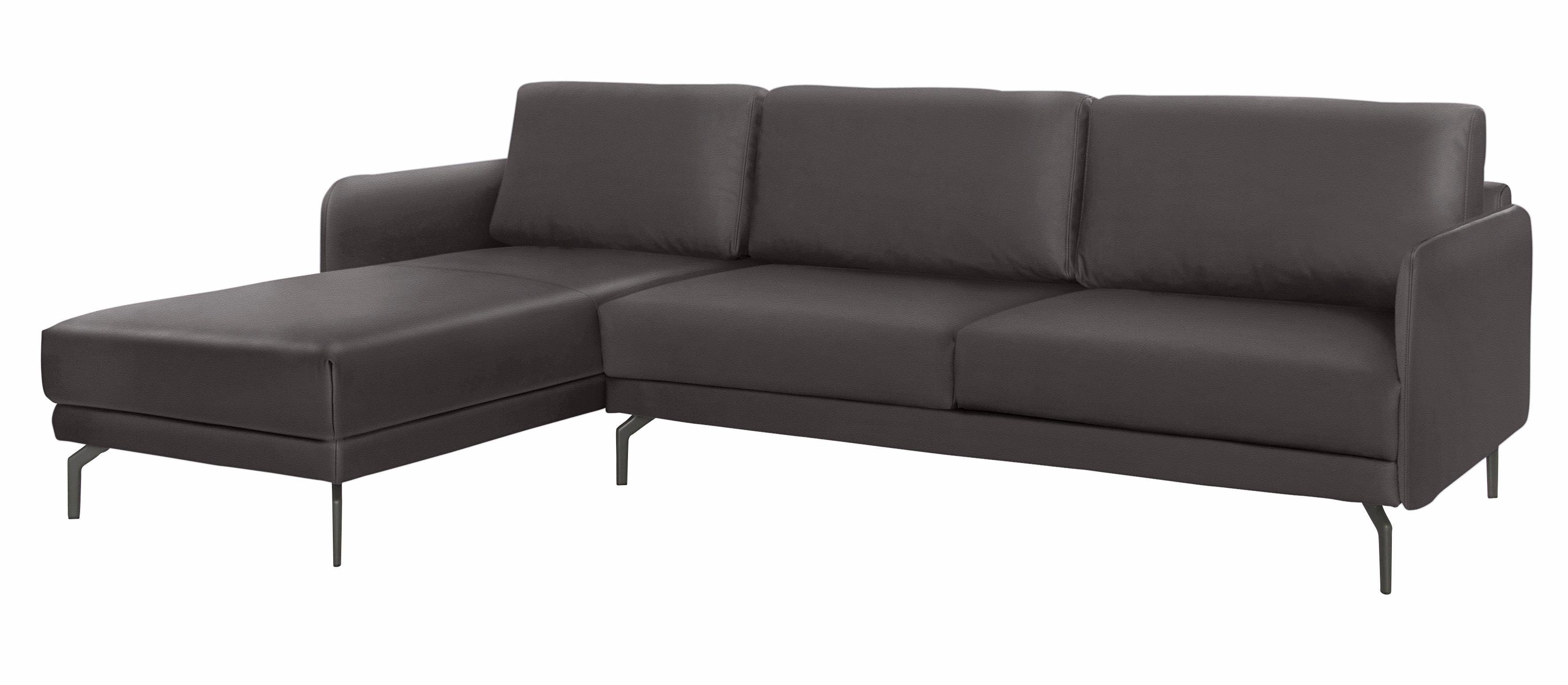 sehr hülsta umbragrau cm, in Breite Armlehne sofa hs.450, schmal, 234 Alugussfüße Ecksofa