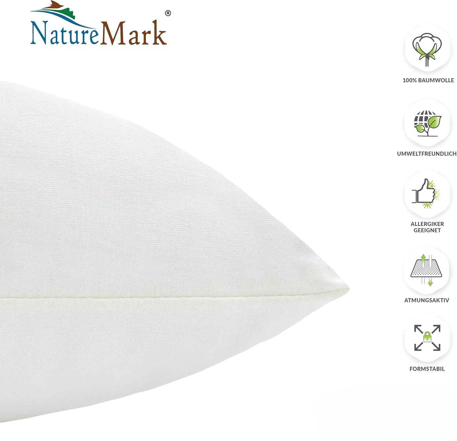 NatureMark Kissenbezüge 2er Pack Jersey Kissenbezug günstig online kaufen