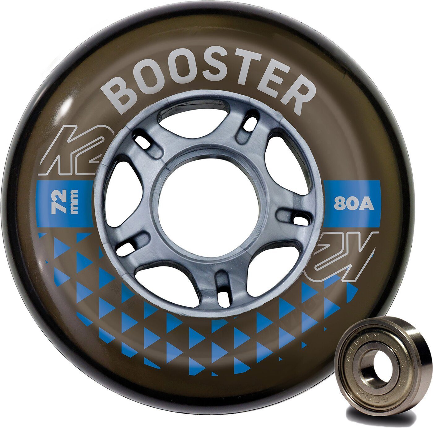 Inlineskates-Rolle BOOSTER 72MM 80A 8-WHEEL PACK W ILQ