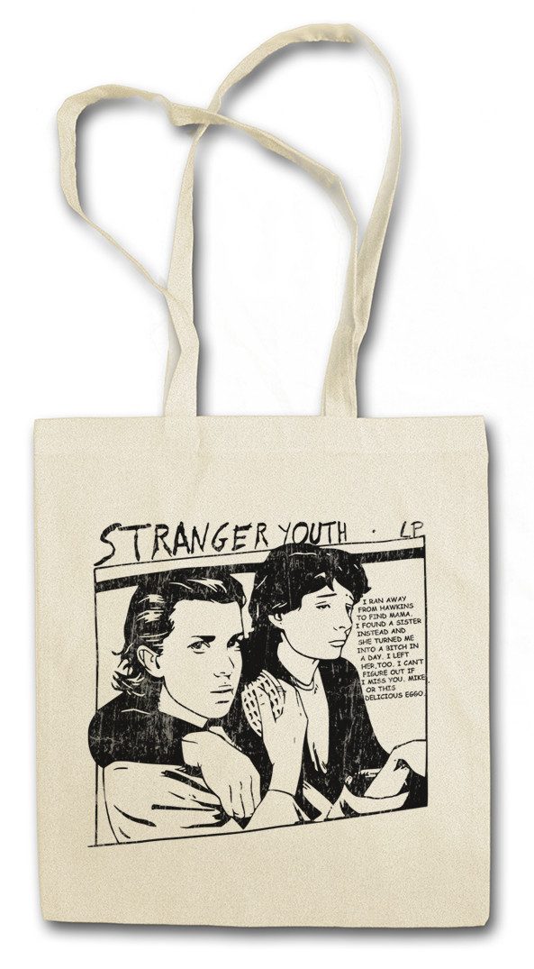 Urban Backwoods Beuteltasche Stranger Youth Stofftasche Cover Album Platten Schallplatte Sonic LP (1-tlg), Things Seven Dustin Lucas