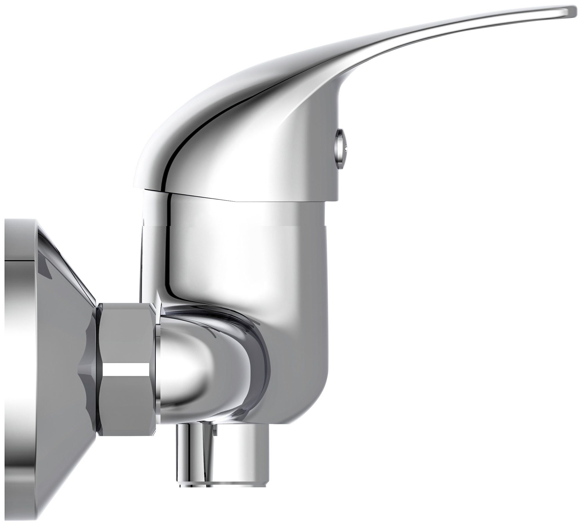 Schütte Duscharmatur Athos Plus Wasserhahn Bad, Mischbatterie Dusche in Chrom