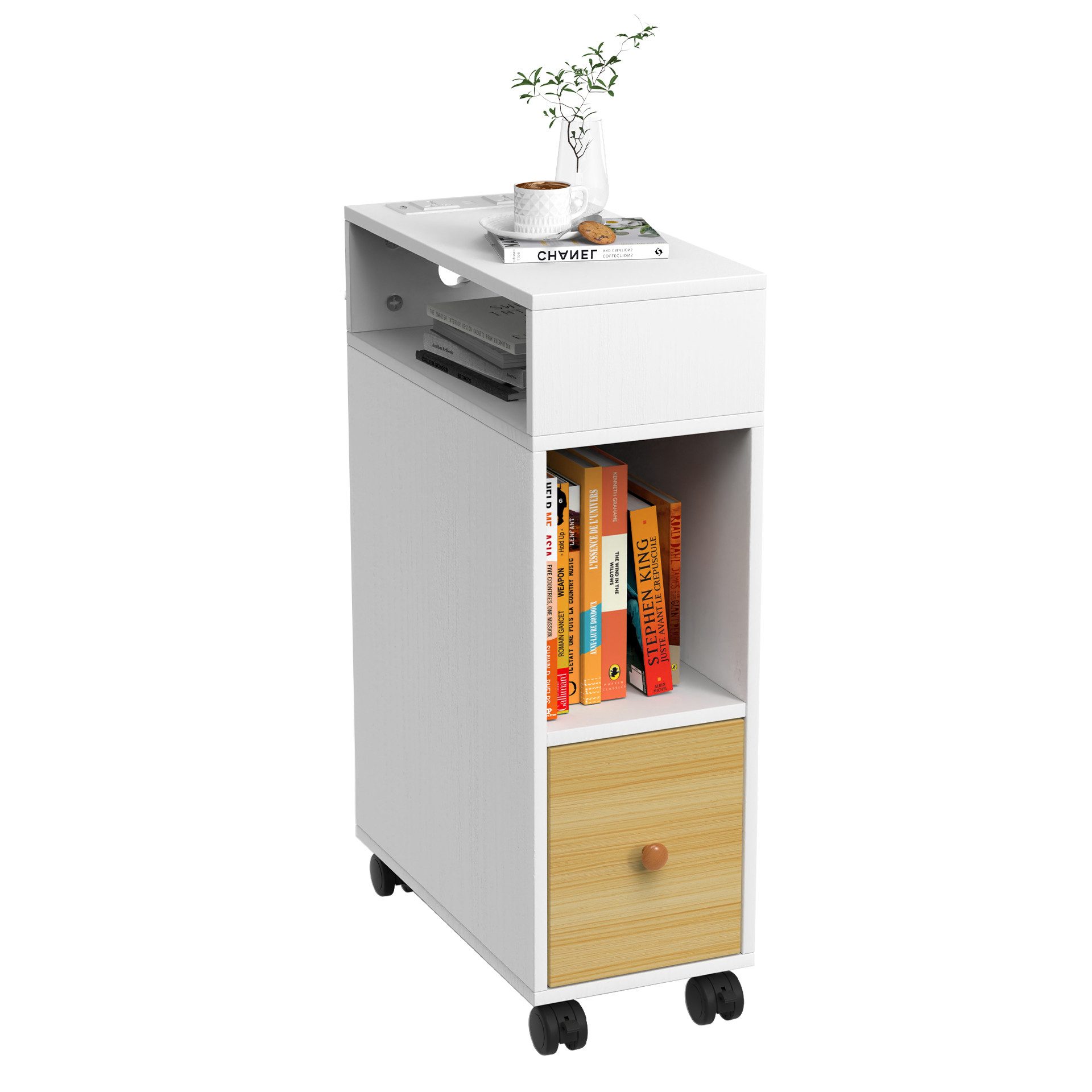 JEOBEST Nachttisch Nachtschrank Nischenregal Sofatisch, (1/2-St), Nachttisc günstig online kaufen