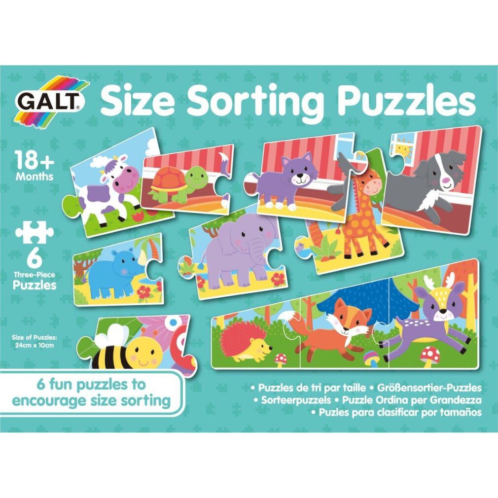 GALT Puzzle Puzzle - wer ist größer und wer ist kleiner, Puzzleteile