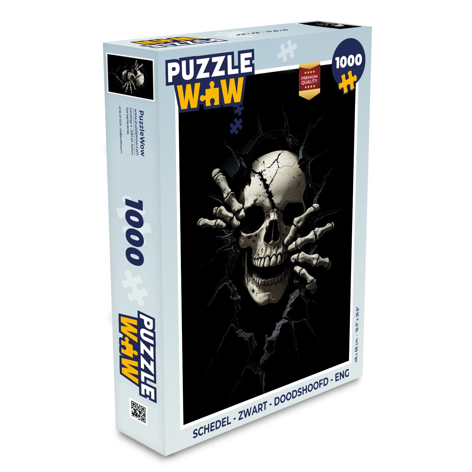 MuchoWow Puzzle Totenkopf - Schwarz - günstig online kaufen
