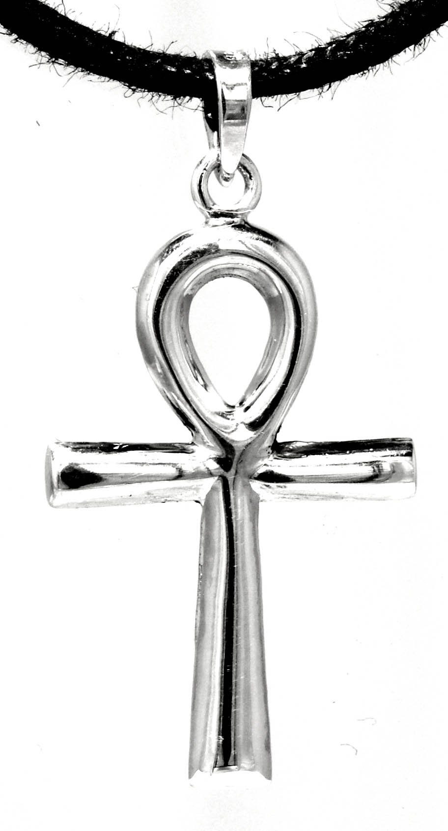 Kettenanhänger of Anch Kiss Ankh Ägyptisches Kreuz Silber 925 Ägypten Leather Koptisch