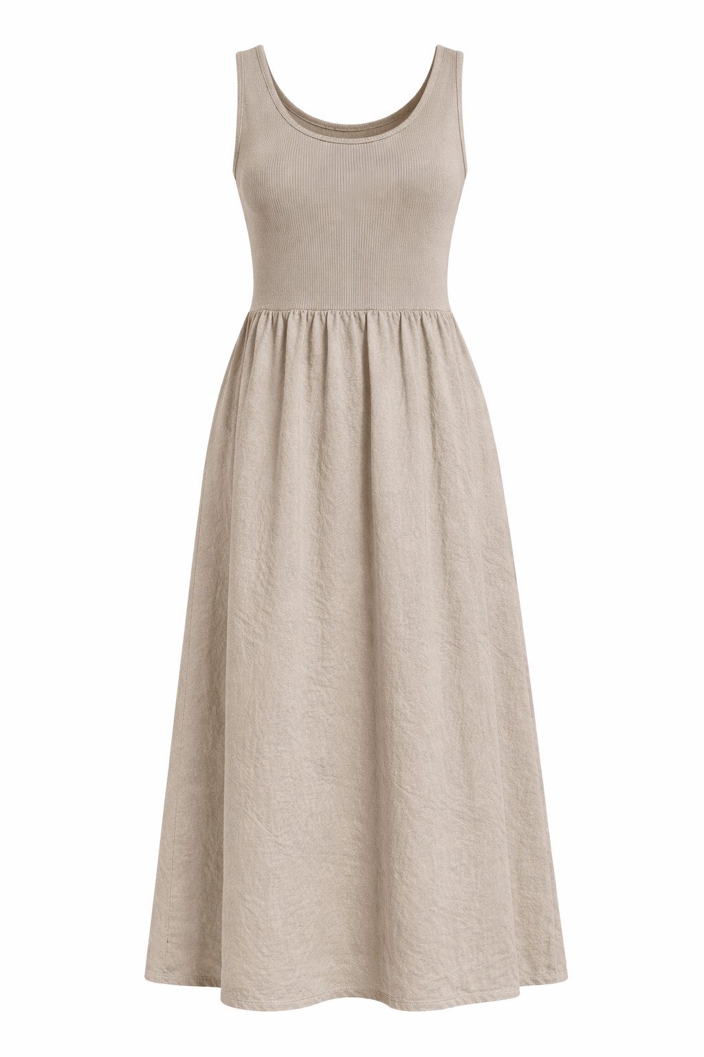 ITALY VIBES Sommerkleid - ärmelloses Kleid Damen - Midikleid - Jerseykleid - Strandkleid ONE SIZE / passend für Größe XS - L