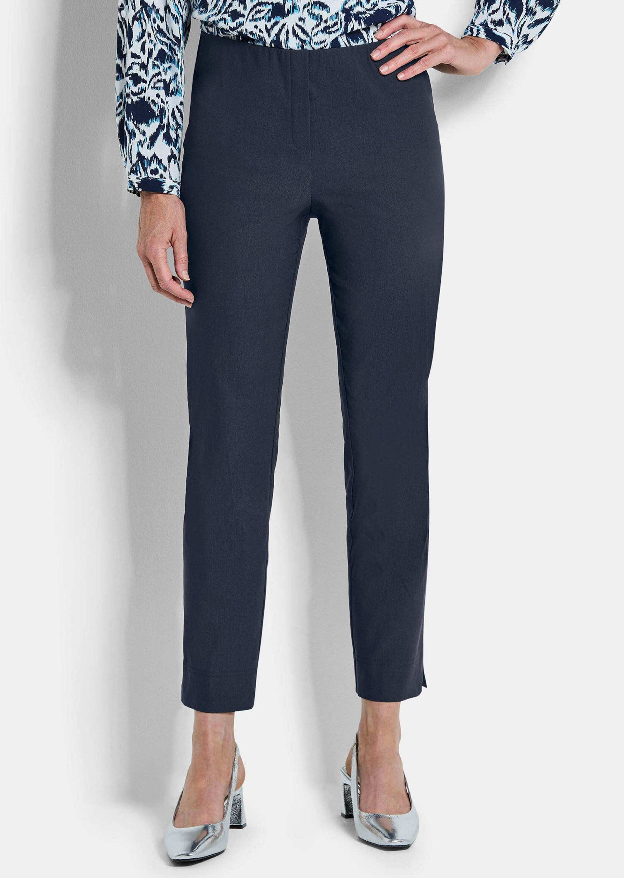 GOLDNER Stoffhose Kurzgröße: Elegante 7/8-Hose mit Schlupfbund Stilvolle St günstig online kaufen