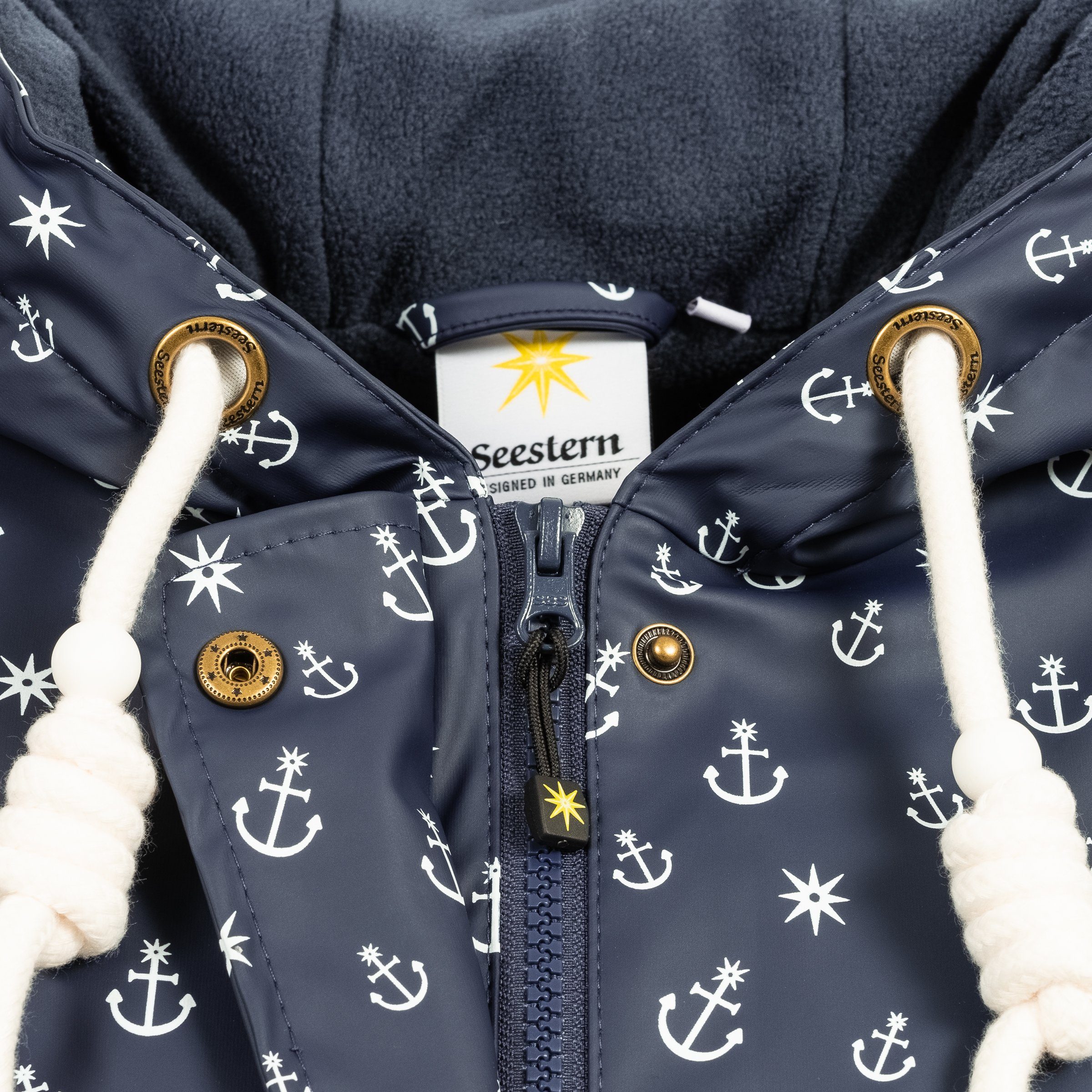 Größen Großen HALIFAX in erhältlich auch Friesennerz navy WOMEN ANCHOR Regenjacke Active DEPROC