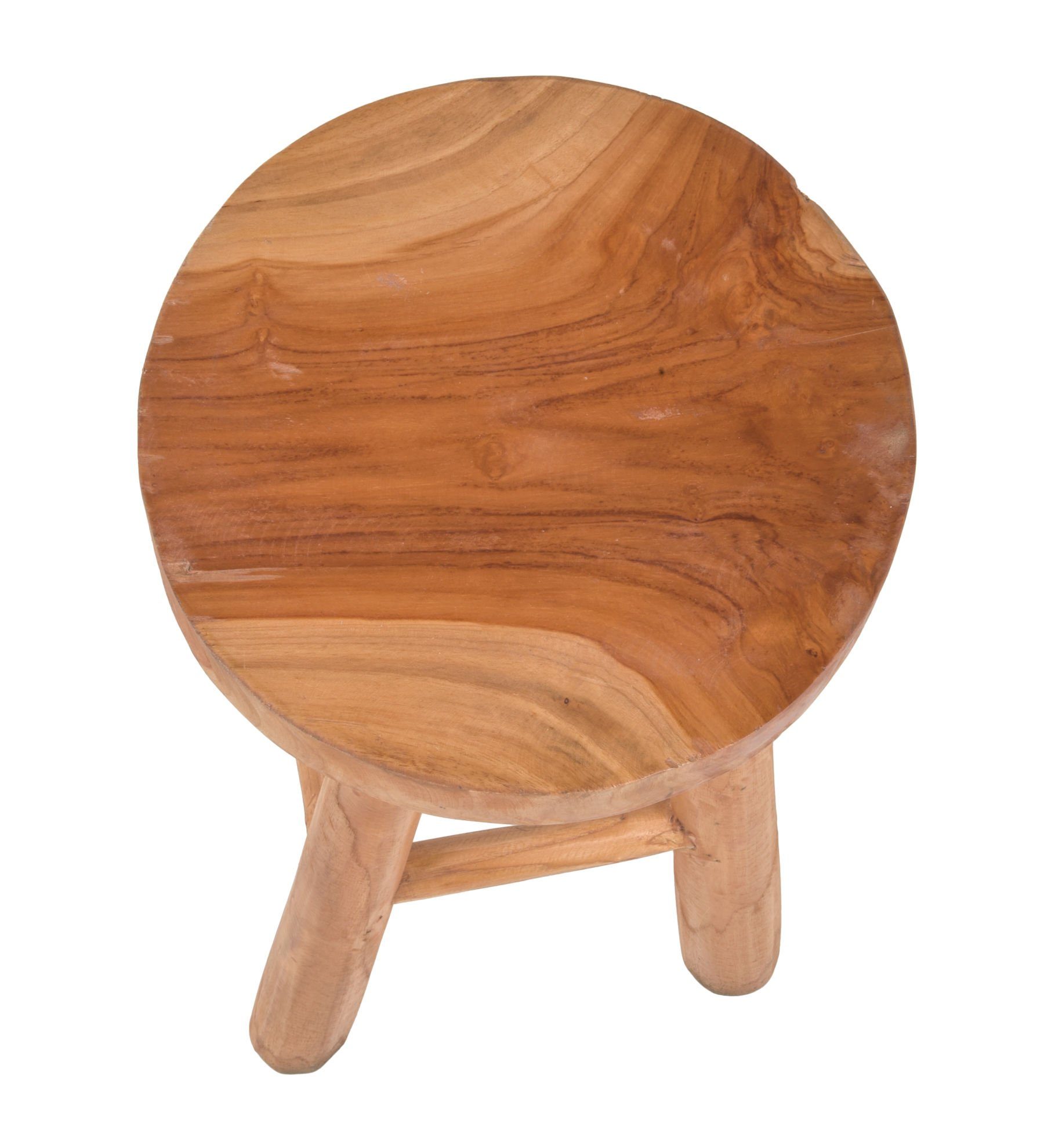 Spetebo Sitzhocker Teak Sitzhocker natur Ø günstig online kaufen