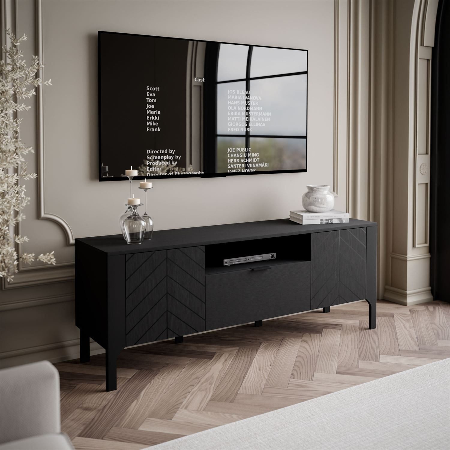 Lookway Lowboard LUMI mit Schublade 160 cm (1x TV-Schrank), Breite: 160 cm