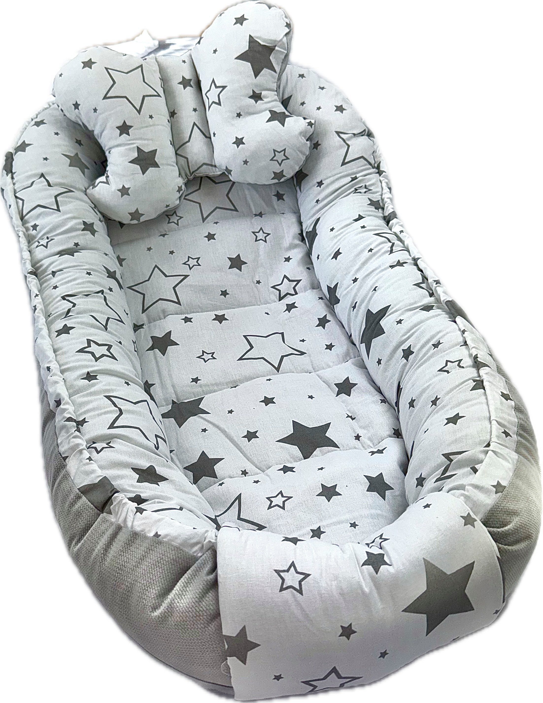 Bettnestchen Babybett Babynestchen Babynest Kinderbett Kokon zum schlafen Kissen