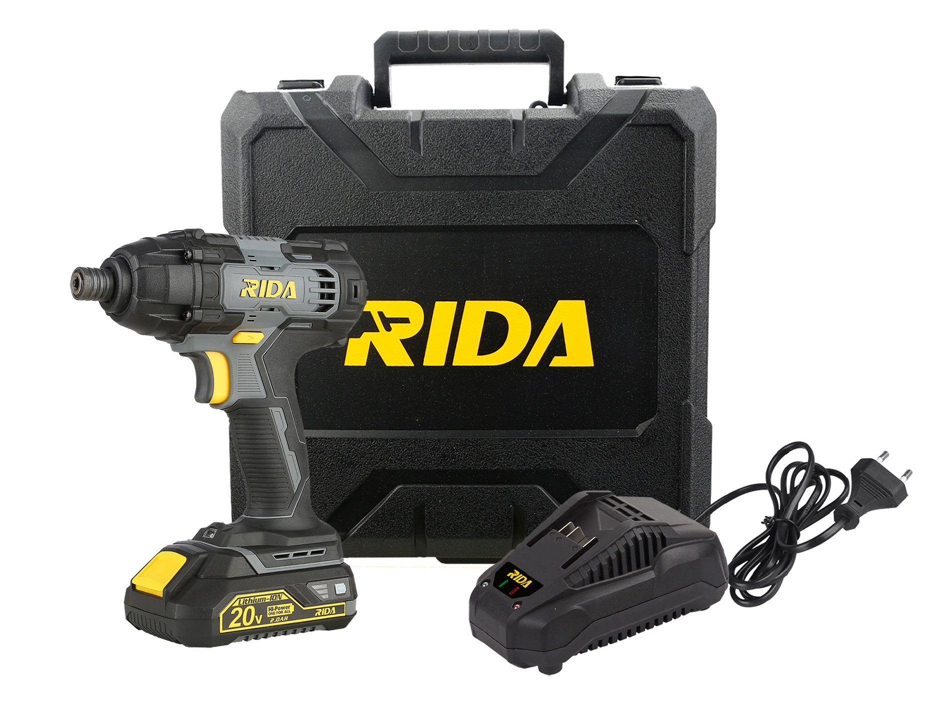 RIDA Akku-Schlagschrauber 20V, 1/4" Sechskant, 2Ah günstig online kaufen