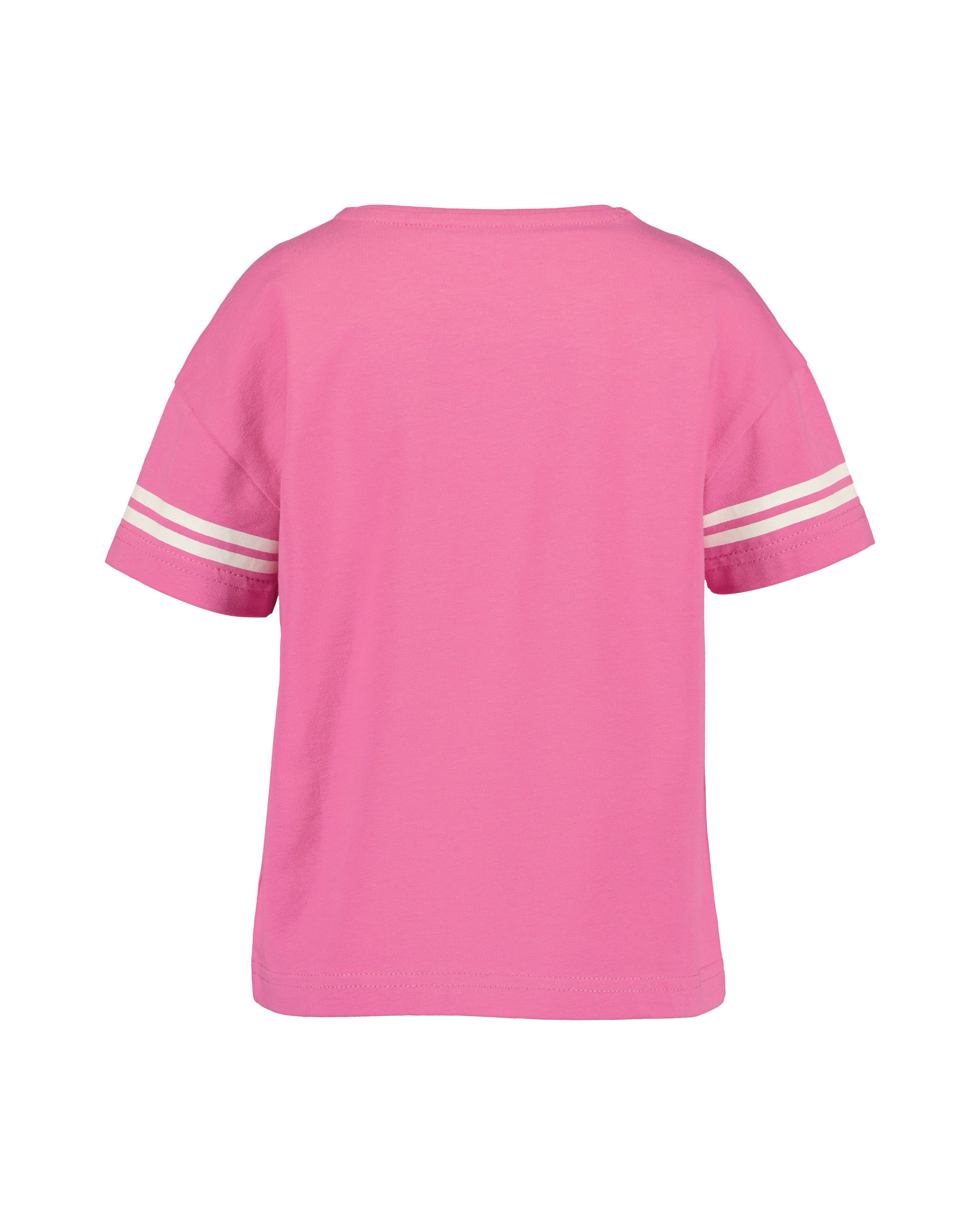 Blue Seven Kurzarmshirt (Packung, 2-tlg) uni und geringelt, mit tollen Folienprints