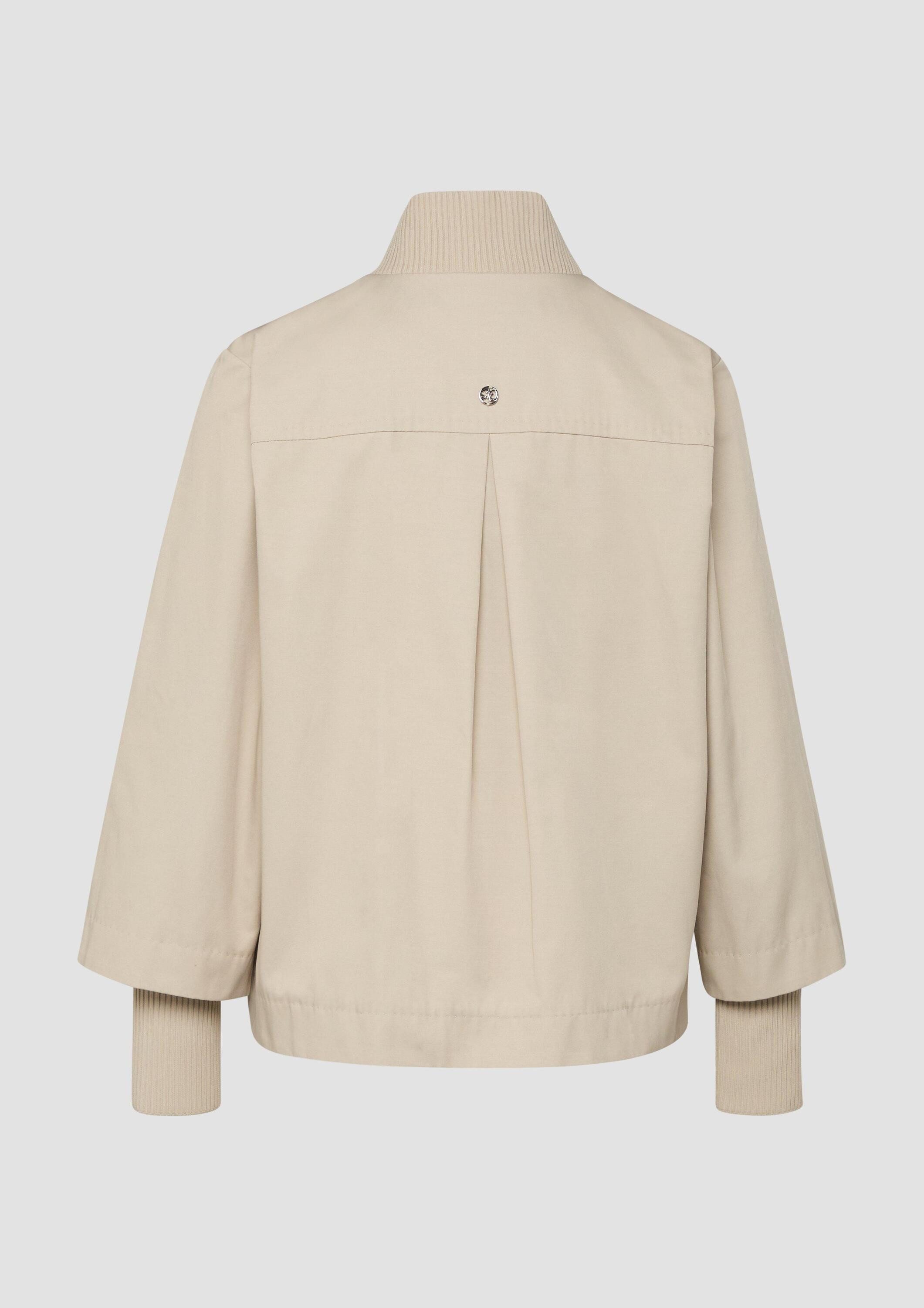 s.Oliver Funktionsjacke Outdoor-Jacke Jacke im Relaxed Fit mit Rippbündchen-Details