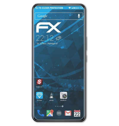 atFoliX Schutzfolie Displayschutz für ZTE Axon 30 5G, (3 Folien), Ultraklar und hartbeschichtet