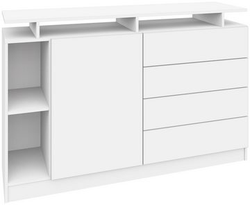 borchardt Möbel Sideboard Wallis, moderne grifflose Optik, Push-to-Open-Funktion