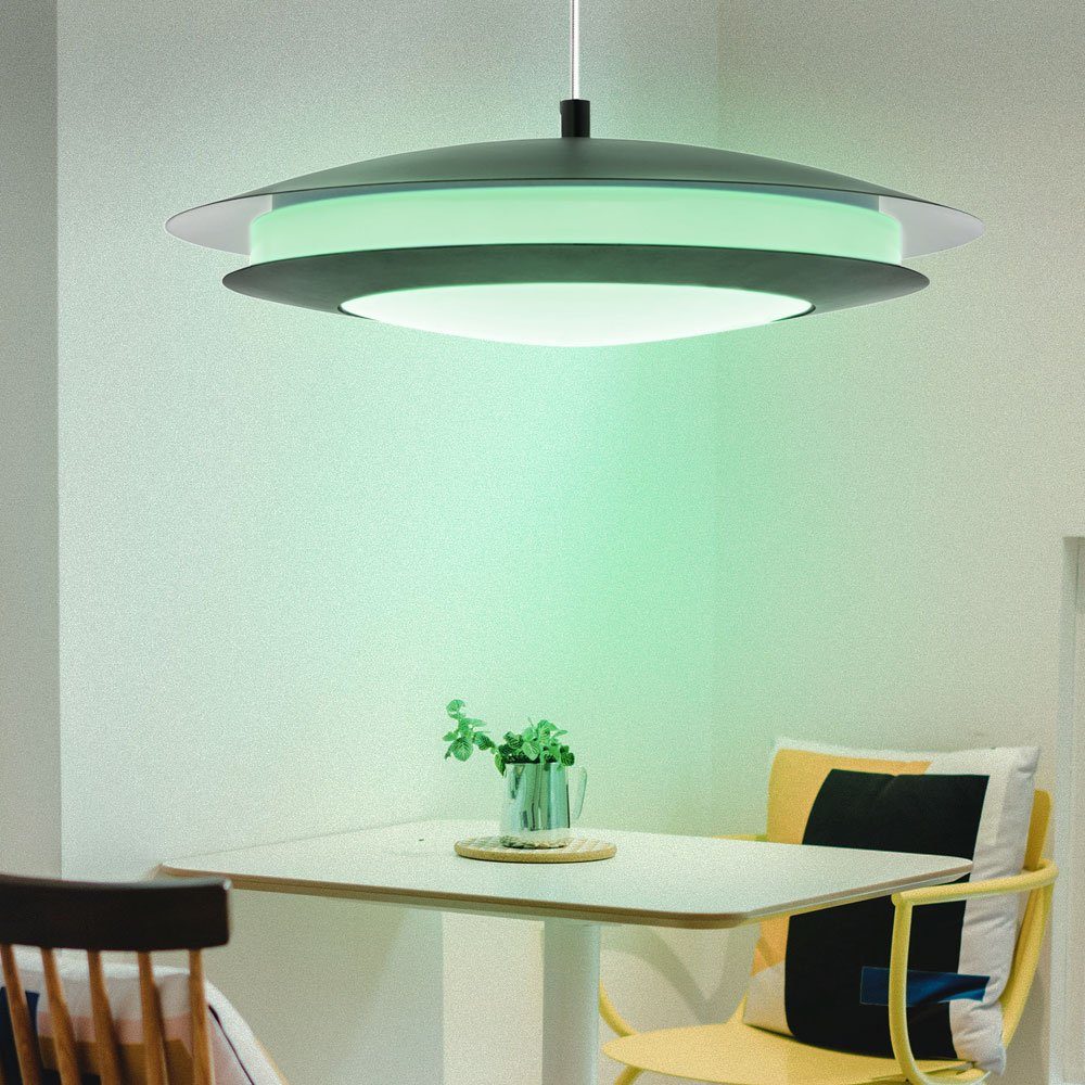 EGLO Smarte LED-Leuchte, LED-Leuchtmittel fest verbaut, Kaltweiß, Warmweiß, Neutralweiß, Tageslichtweiß, Farbwechsel, Smart Home LED Decken Pendel Lampe RGB Tageslicht Wohn