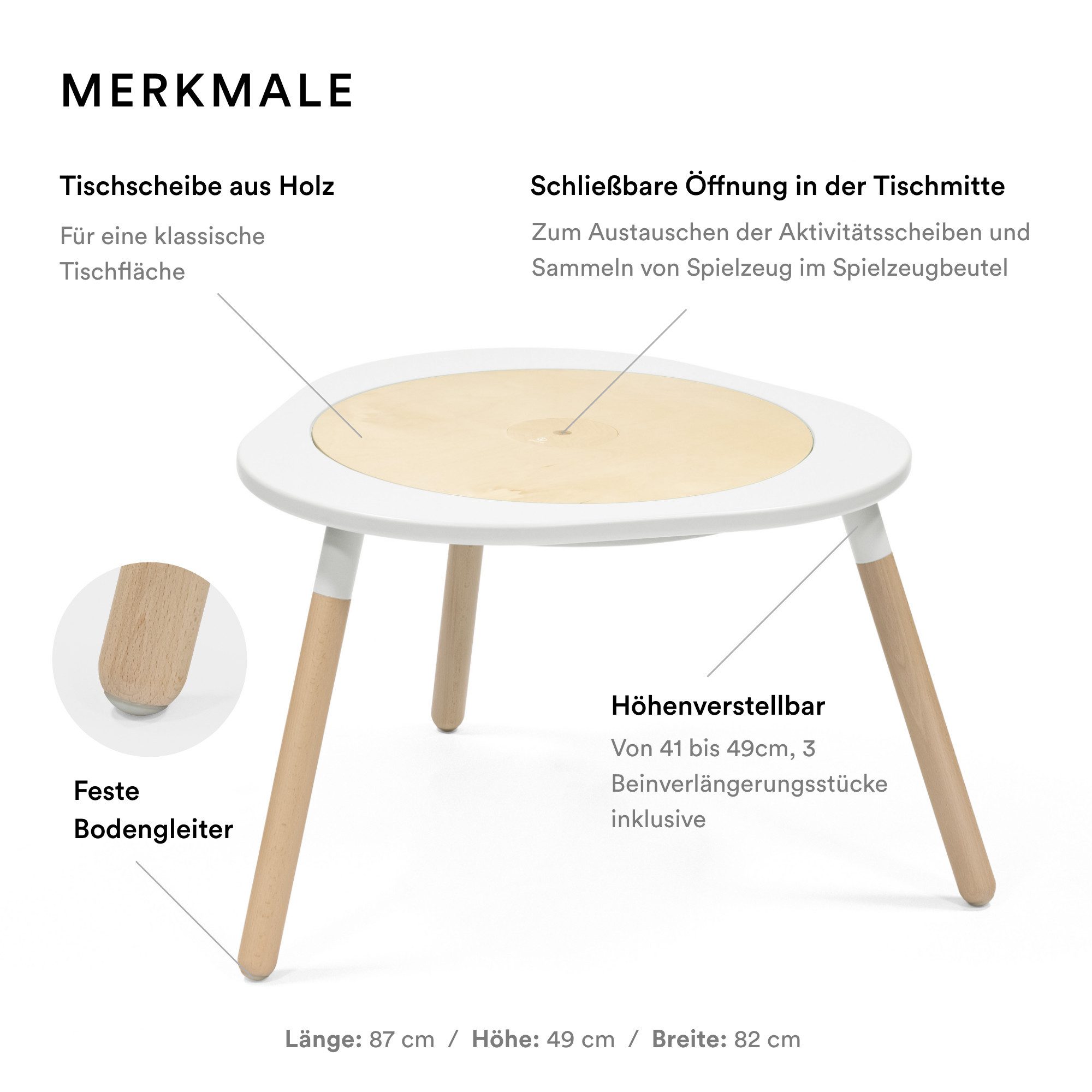 Stokke Spieltisch MuTable™ Multifunktionaler Kinderspieltisch V2