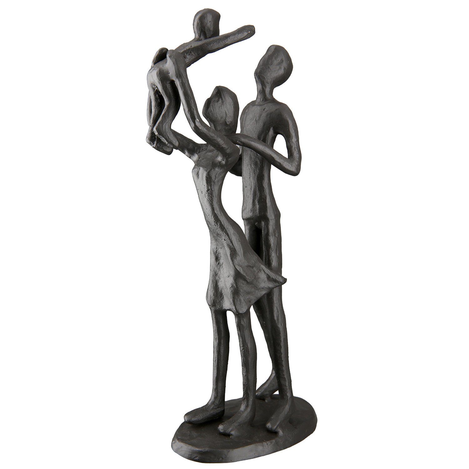 - Skulptur x x T. B. H. Dekofigur 20cm 5,5cm GILDE GILDE 9cm Familienglück - braun