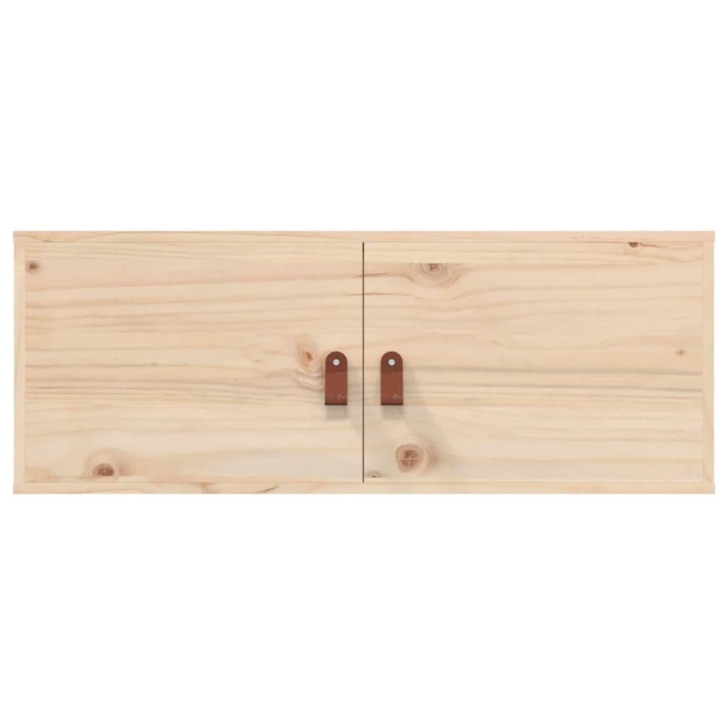 Lowboard Kiefer vidaXL Wandschränke Hängeschrank 2 80x30x30 cm Massivholz Stk Regal
