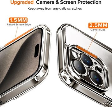 MSM 5in1 Hülle für iPhone 15 Pro 2X Schutzglas 2X Kamera Glas Panzerfolie, Displayschutzglas