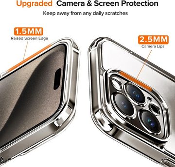 MSM 5in1 Hülle für iPhone 15 Pro Max 2X Schutzglas 2X Kamera Panzerfolie, Displayschutzglas