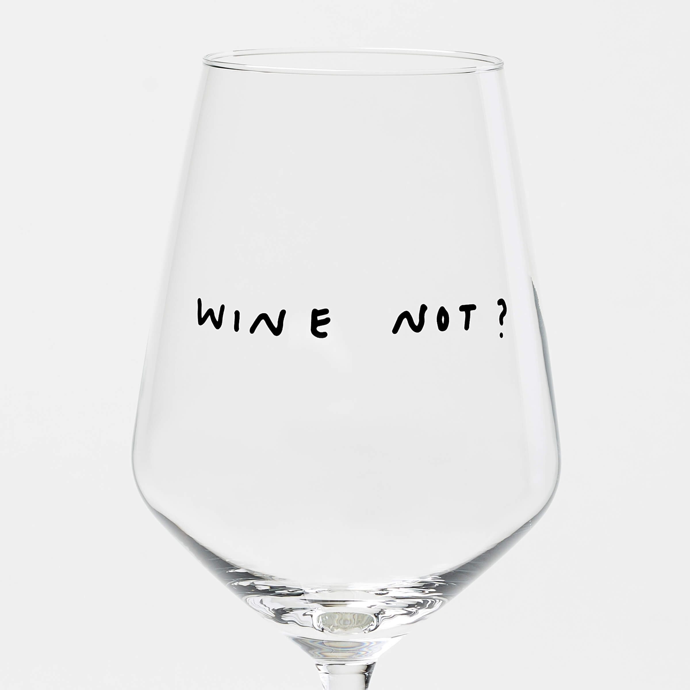 selekkt Weinglas "Wine Not" Weinglas by Johanna Schwarzer × selekkt, Glas