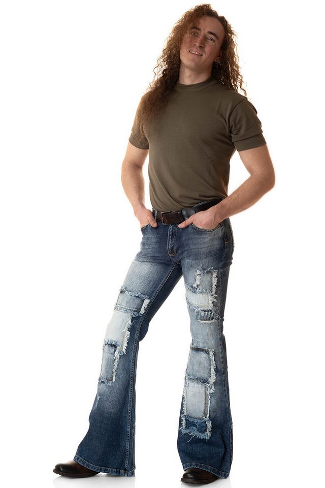 Comycom Schlagjeans Herren STAR OLDWAY mit Flicken