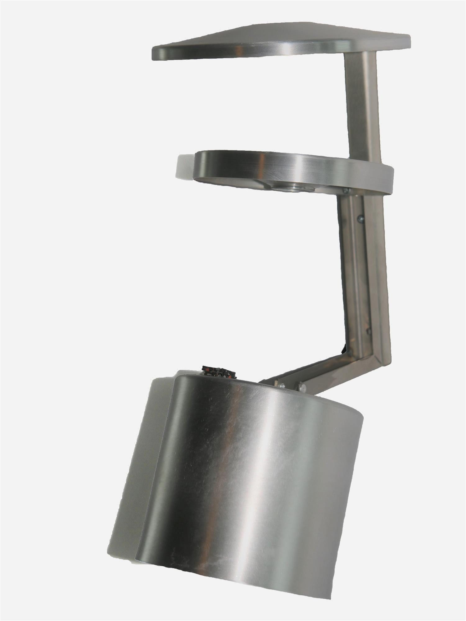 Szagato Aschenbecher Wand Aschenbecher mit Dach Aluminium Wandascher rostfrei, Made in Germany