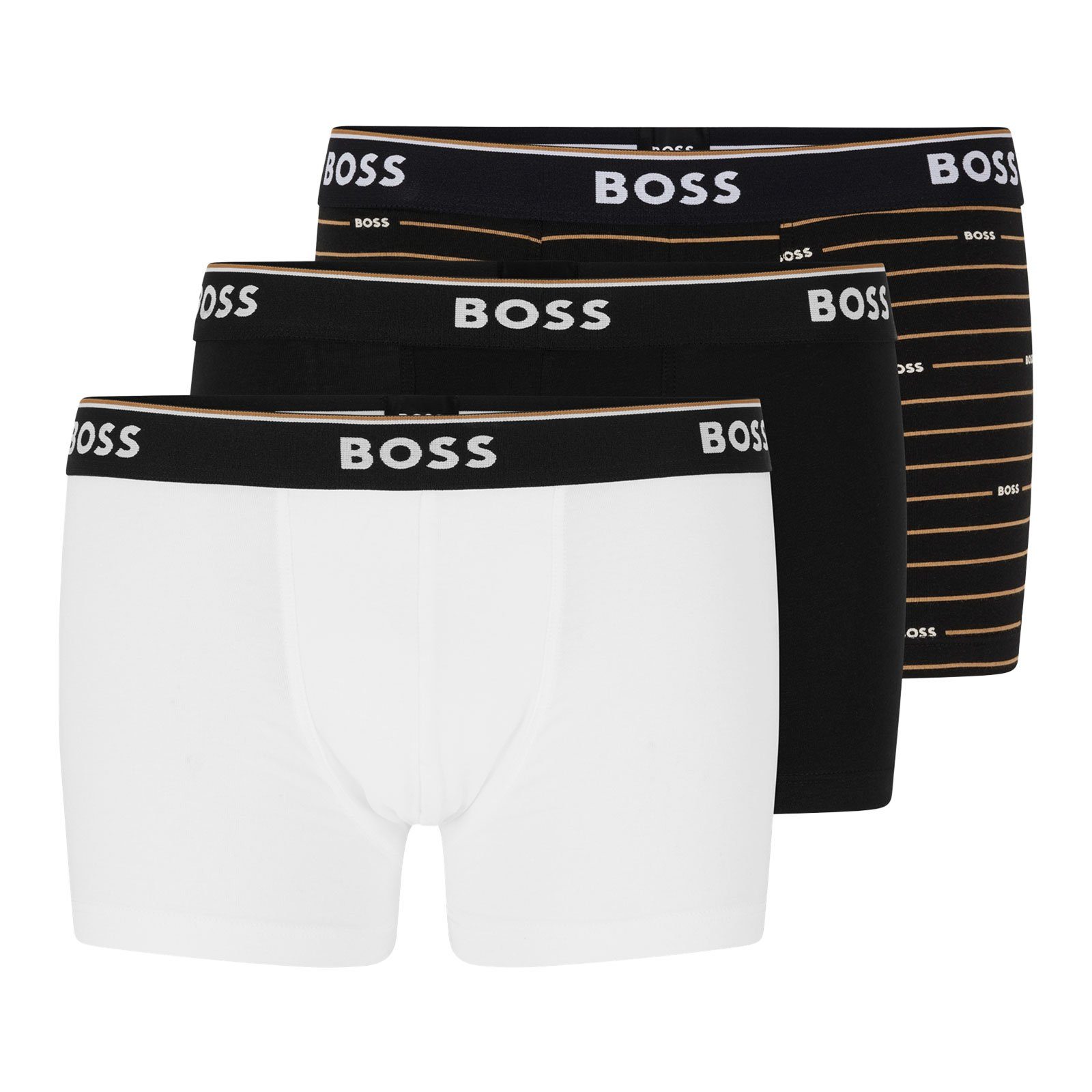 BOSS Trunk Power (3-St) mit sportlich elegantem Webgummibund