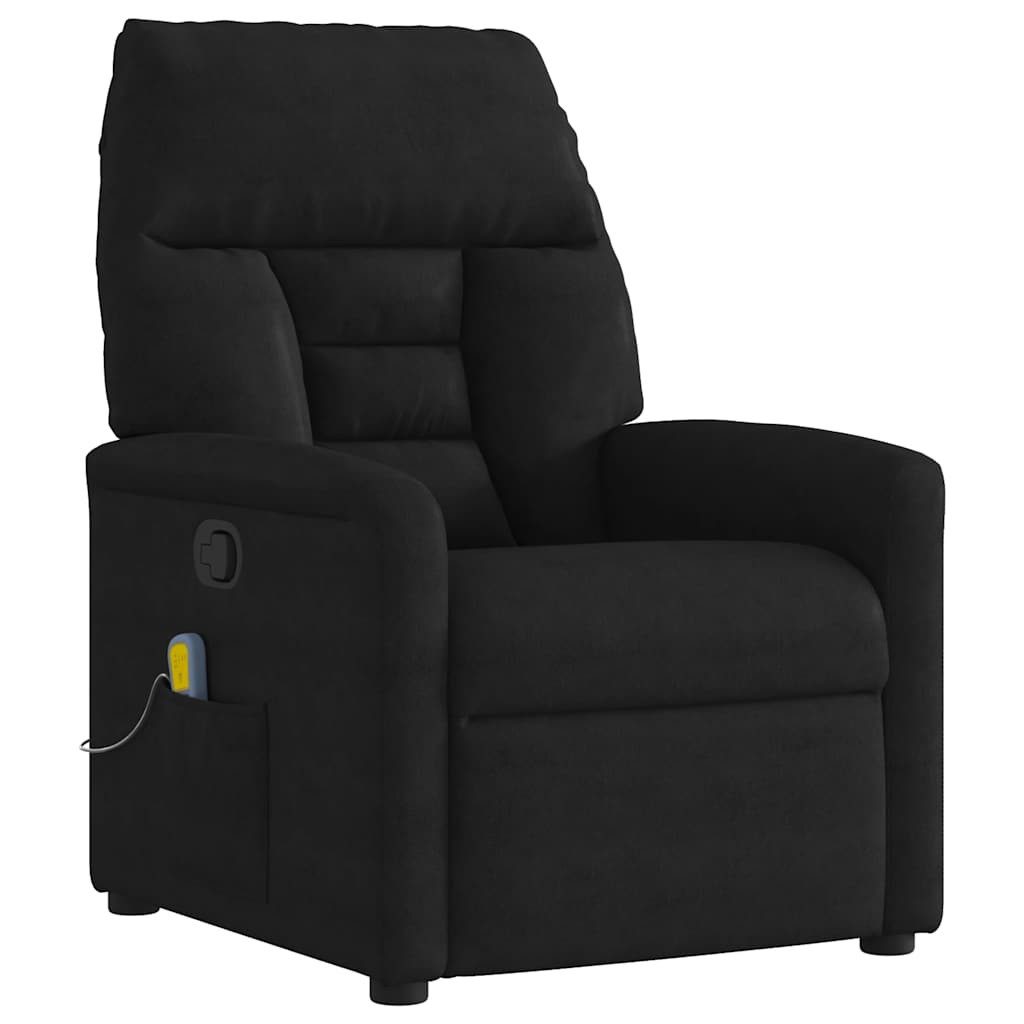 vidaXL Sessel Massagesessel Schwarz Mikrofasergewebe (1-St) günstig online kaufen