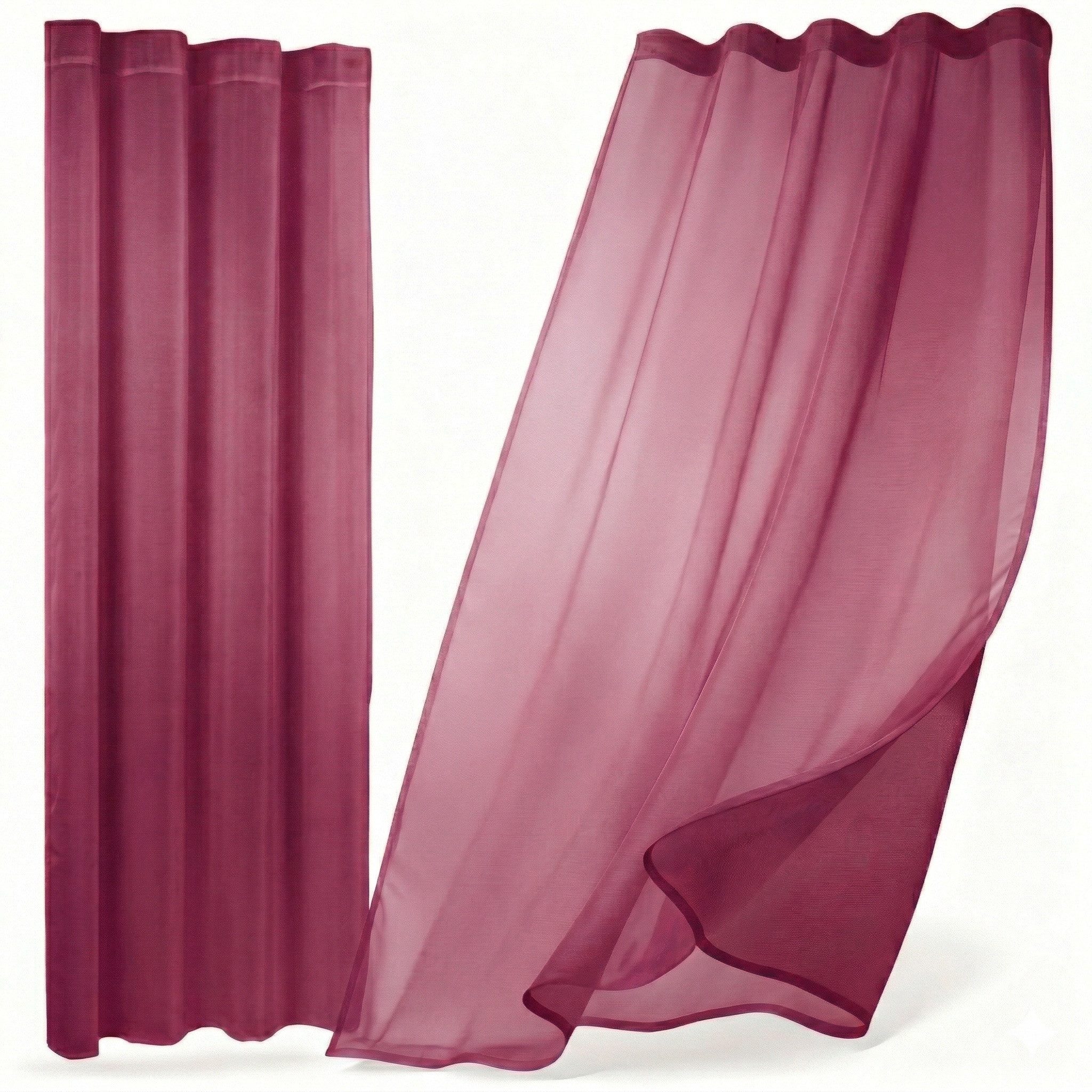 Beautex Gardine transparent Dolly, wählbar mit Kräusel- und Ösen- Aufhängung (1 St), Kräuselband, transparent