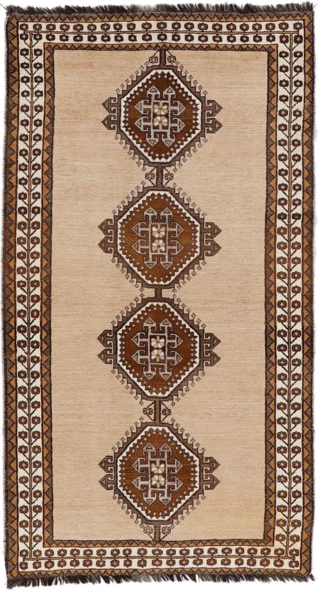 Orientteppich Perser Gabbeh 135x249 Handgeknüpfter Moderner Orientteppich, Nain Trading, rechteckig, Höhe: 18 mm