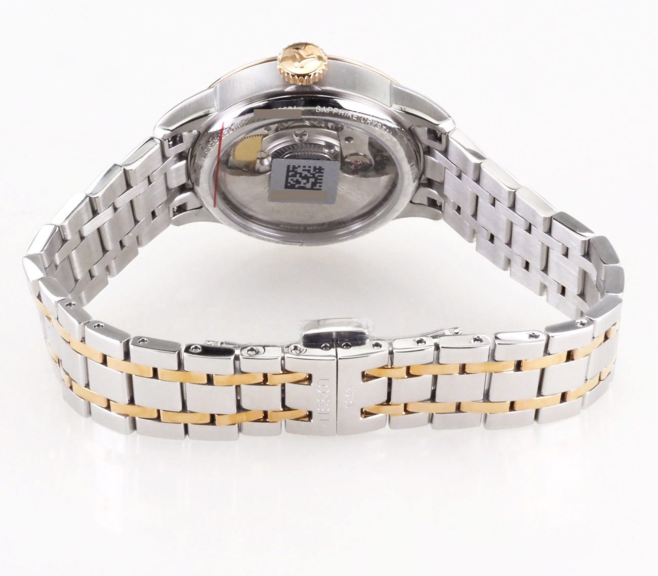 Tissot Automatikuhr schweizer Damen Uhr 32 mm Ø T0992072211802 Chemin Des Tourelles, Saphirglas und Glasboden