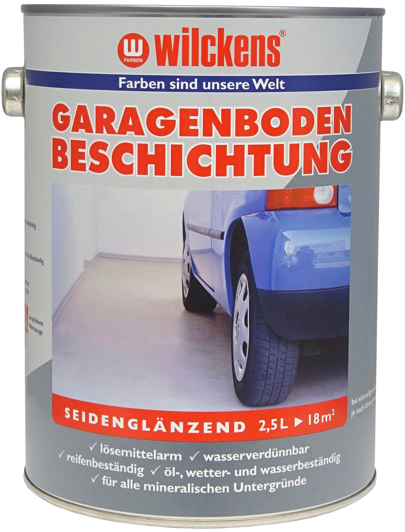 RAL seidenglänzend Bodenversiegelung Garagenbodenbeschichtung, Farben Anthrazitgrau Wilckens 7016