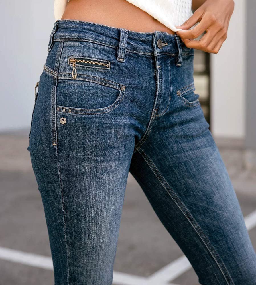 Freeman T. Porter 7/8-Jeans Alexa High Waist Cropped stretch Denim medley dark stretch