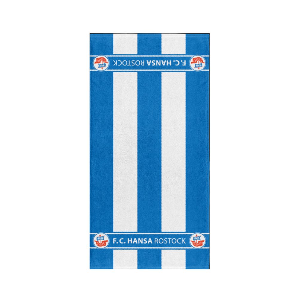 Duschtuch Hansa Rostock Duschtuch Blockstreifen 70x140cm