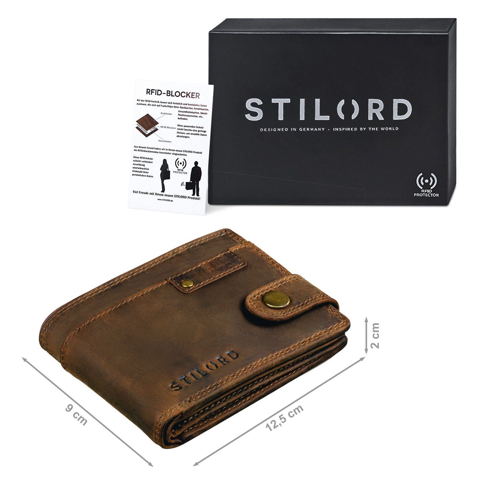 STILORD Geldbörse "Finley" Leder Geldbörse Herren günstig online kaufen