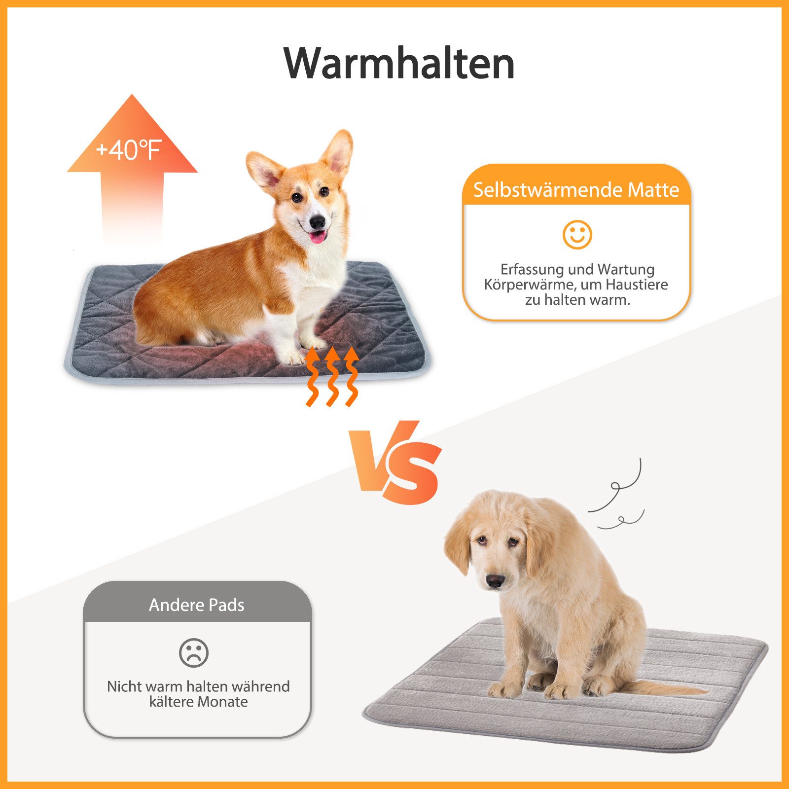 nobleza Hundematte Selbstheizende Decke für Katzen günstig online kaufen