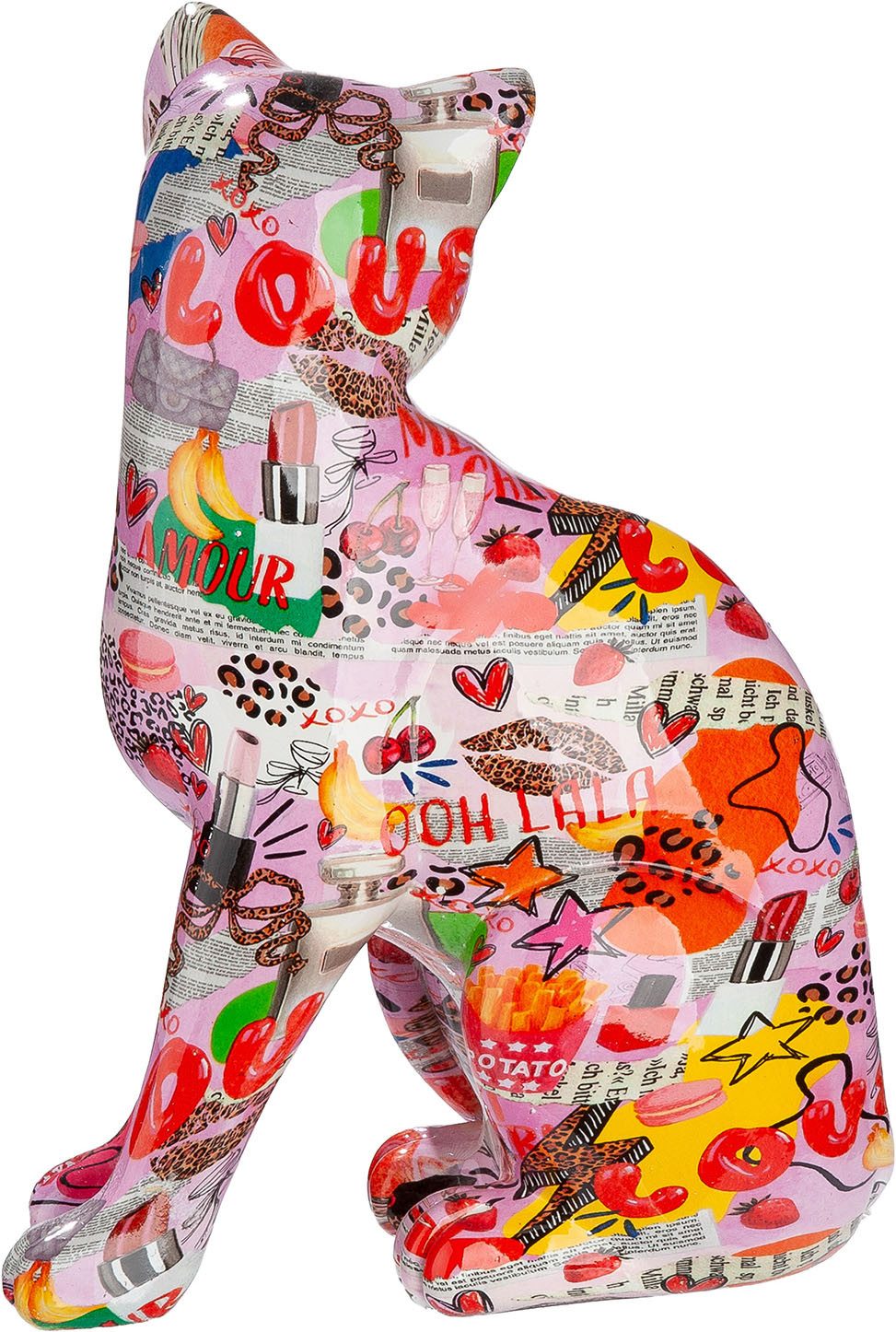 GILDE Skulptur Figur Katze OOH LALA
