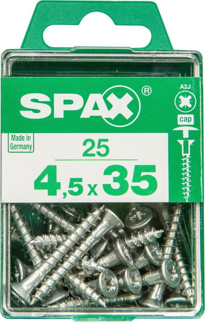 SPAX Holzbauschraube Spax Universalschrauben 4.5 x 35 mm PZ 2 - 25 Stk.