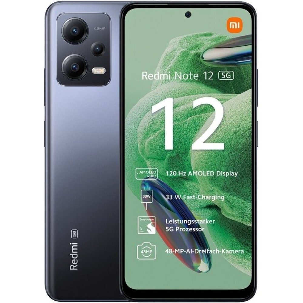 Xiaomi Redmi Note 12 5G 128 GB / 4 GB - Smartphone - onyx gray Smartphone (6,7 Zoll)