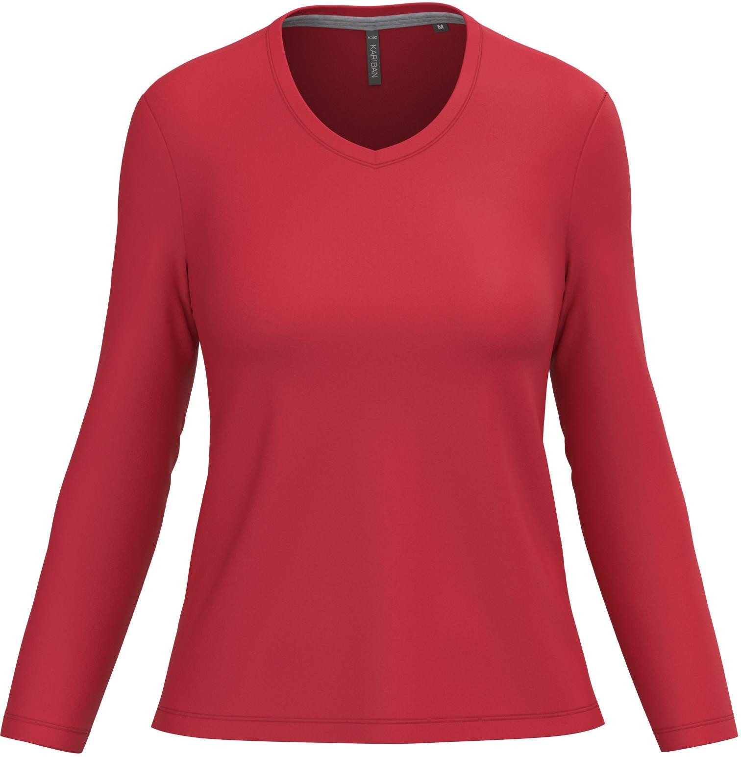 Langarmshirt Damen Langarmshirt Ladies' long sleeve V-neck T-shirt