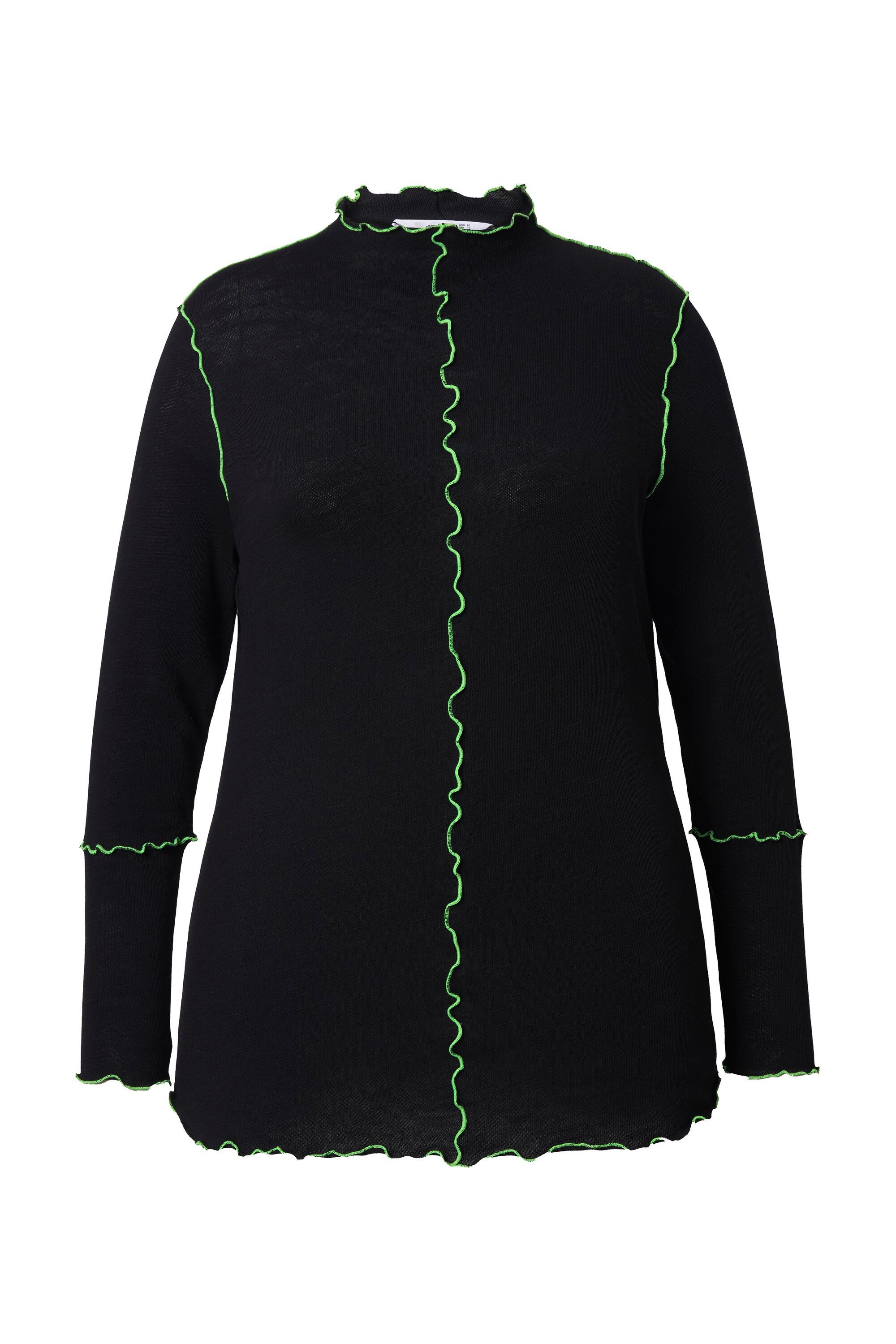 Angel of Style T-Shirt Strickshirt Basic Slim Fit Color Wellen-Nähte günstig online kaufen