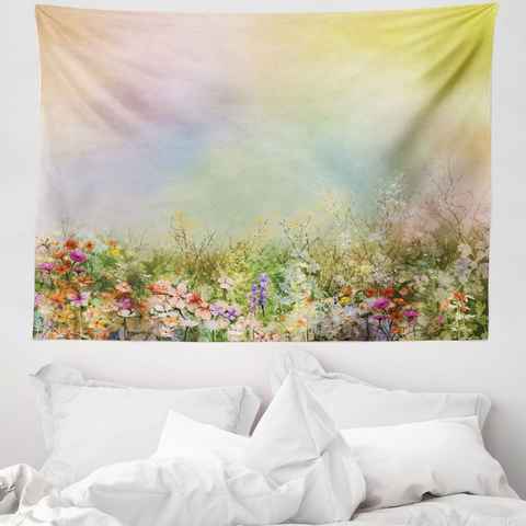 Wandteppich aus Weiches Mikrofaser Stoff Für das Wohn und Schlafzimmer, Abakuhaus, rechteckig, Blumen Frühlings-Blumen-Natur