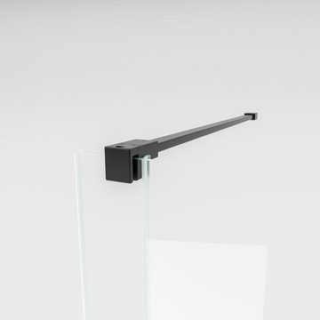 Schulte Dusch-Schiebetür in Nische Alexa Style 2.0, 120x200 cm, 6 mm Sicherheitsglas, mit Nebenteil, inkl. Heb-Senk-Mechanismus