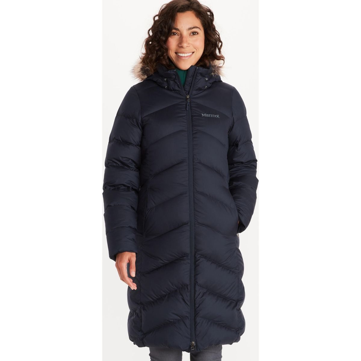Marmot Outdoorjacke Wm's Montreaux Coat Eleganter Damenmantel mit 700er Daunenfüllung, wasserabweisend