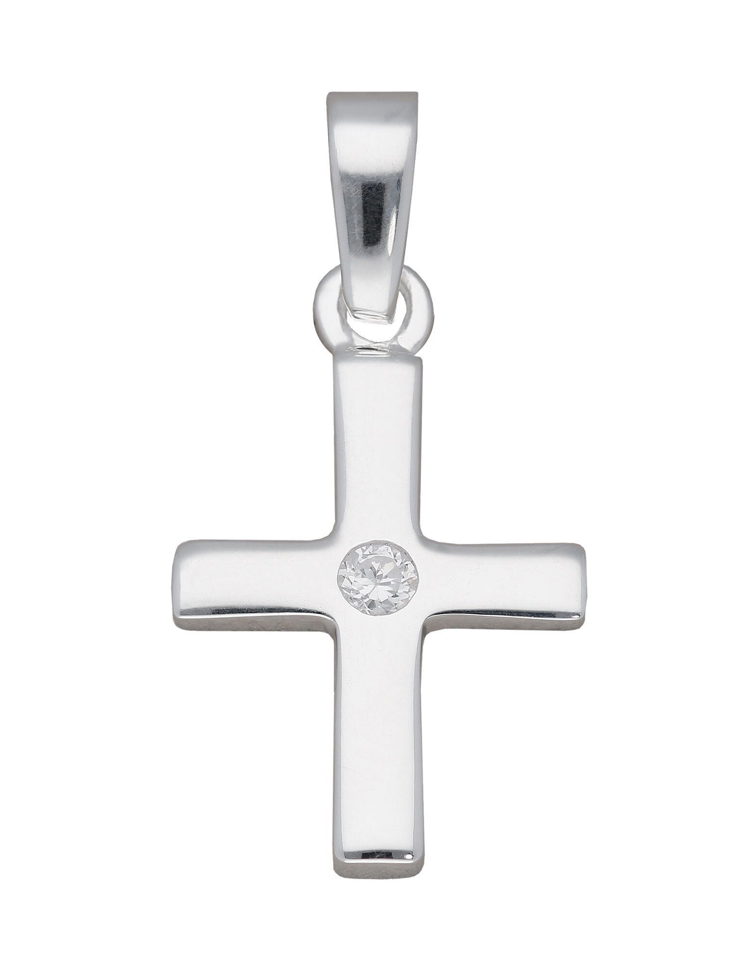 Anhänger, Kettenanhänger Silberschmuck Adelia´s 925 mit & Damen Kreuz Zirkonia für Herren Silber